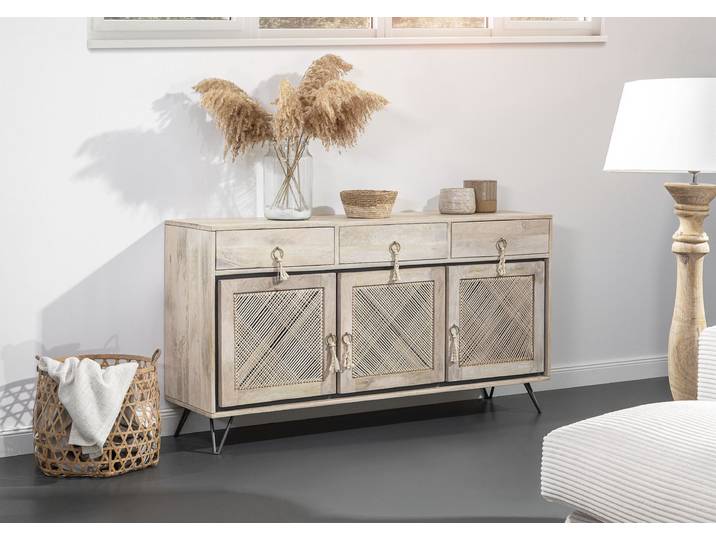 Sideboard GUTMANN FACTORY, beige (natur), B:150cm H:80cm T:45cm, Sideboards, Sideboard, Kommode, Breite 150 cm