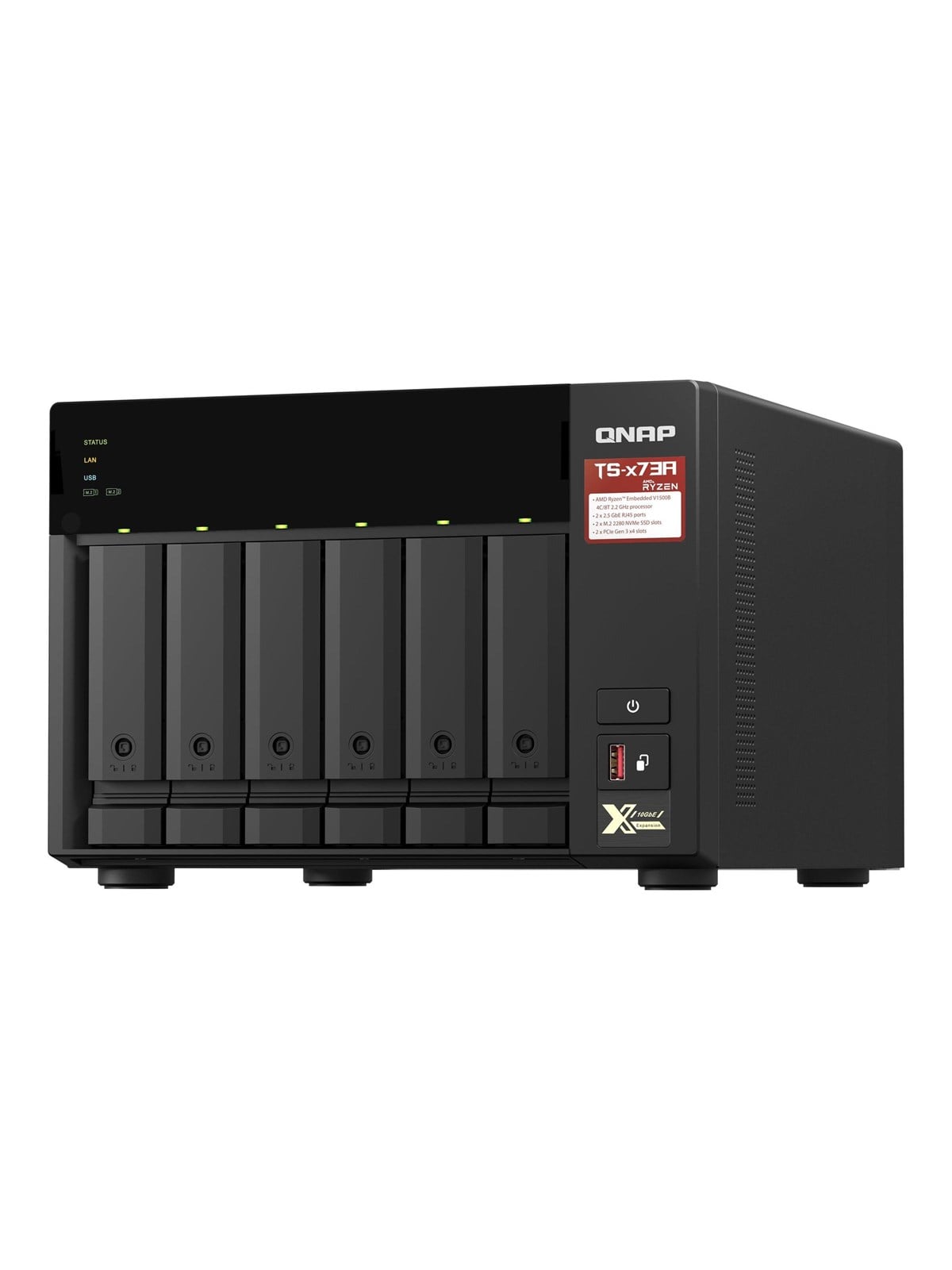 QNAP TS-673A-8G - NAS Server