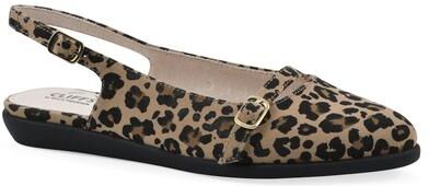 Women's Miloni Slingback Flat by Cliffs in Tan Leopard Print (Size 8 M)