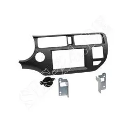 ACV 381178-29-1 Doppel-DIN Komplettset Einbaurahmen Radioblende KIA RIO (UB) ...