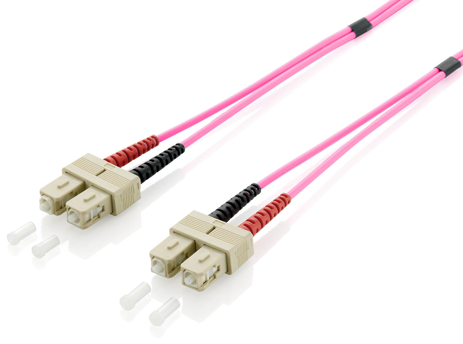 Equip LWL Patchkabel SC naar SC Multimode Duplex OM4 1.00m