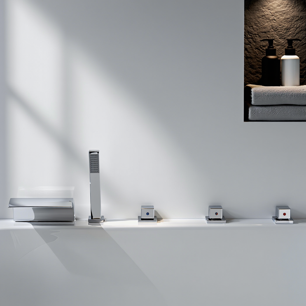 Whirlpool Raumsparbadewanne 170x125 Links cm, 24 Massagedüsen Heizung LED, groß, freistehend / Einbau, 2 Personen, Caribia DIAGOOL Deluxe