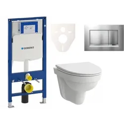 Geberit Wand-WC Set für Vorwandmontage + Laufen Pro Nordic WC SIKOGES3H7