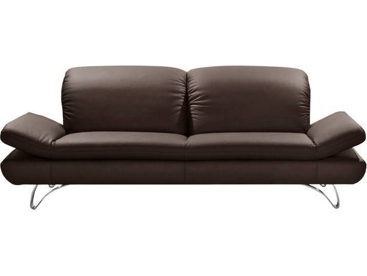 3-Sitzer Sofa, Naturleder Frederica, Braun, 232×95×96 cm, Mit Verstellfunktion, Modern, Places of Style