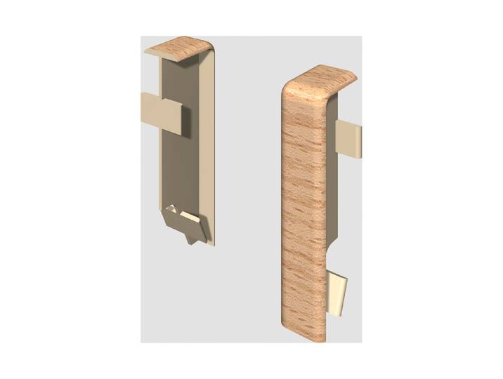 Egger Zwischenstück 6 cm Buche natur neues kubisches Profil 2 Stück