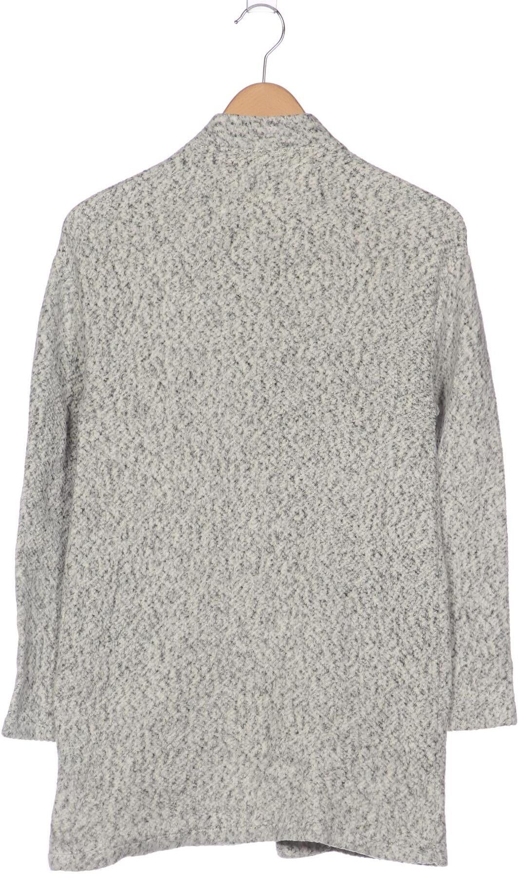 bershka Damen Strickjacke, Grau, Gr. XS, Baumwolle - Second Hand