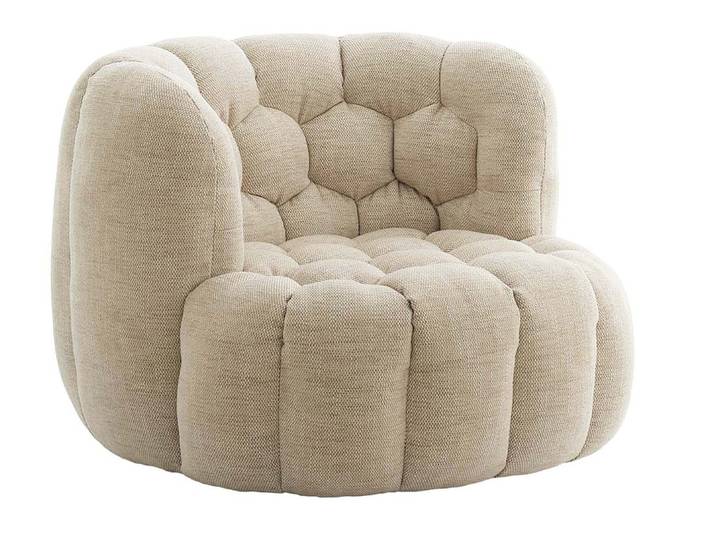 Light&Living Sessel AMARA, creme, Holz