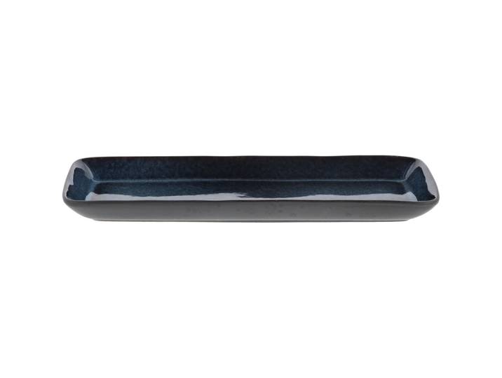 Servierplatte BITZ Schwarz/Dunkelblau Steinzeug B 14 cm - Servierplatte