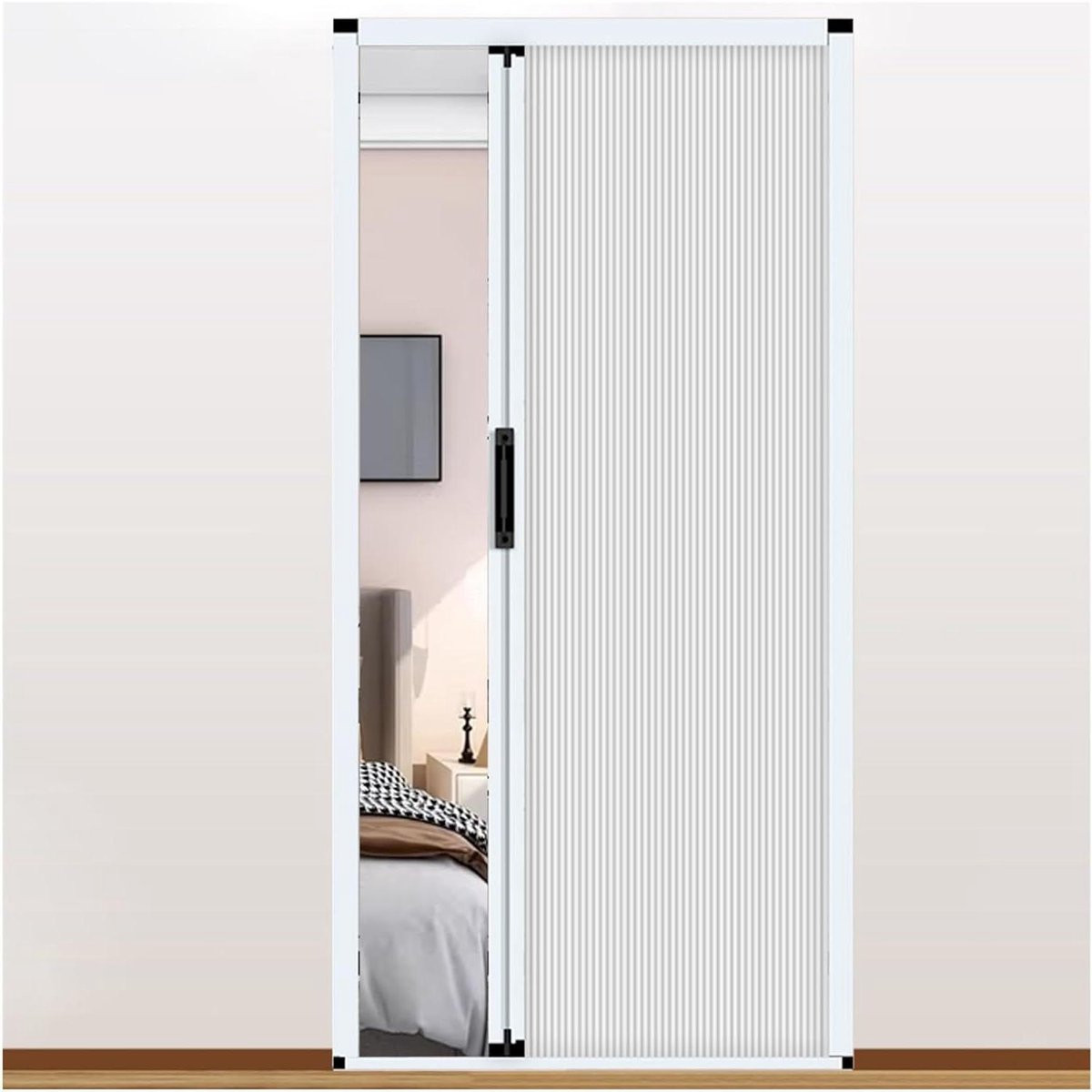 Wit Accordeon Schuifdeur Vouwdeur Scheidingswand H: 190 cm