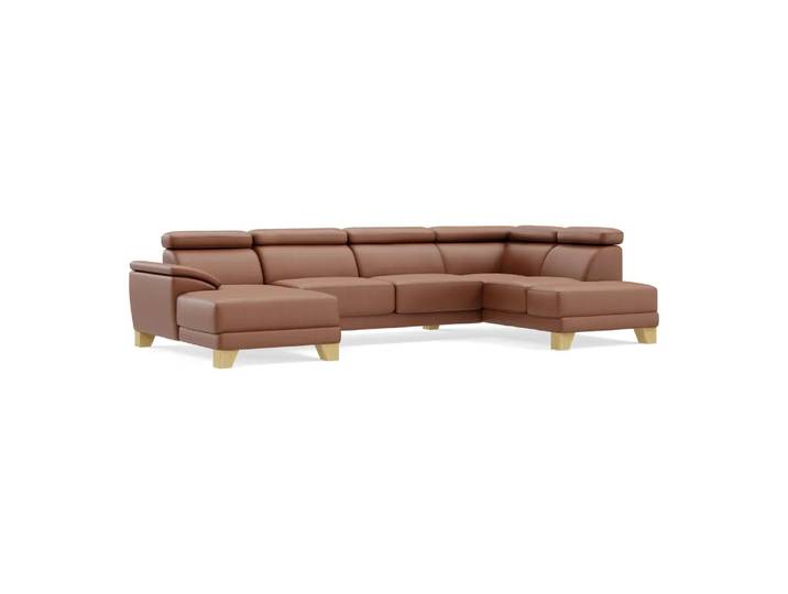 Ecksofa Lynn 2.0, Johann Jakob, kat. j, mercury brandy, Leder