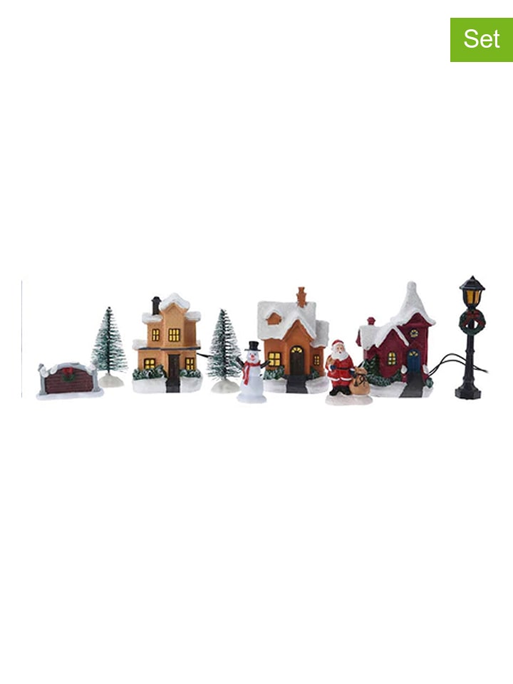 WellHome 10tlg. LED-Weihnachtsdekorationsset in Bunt - onesize