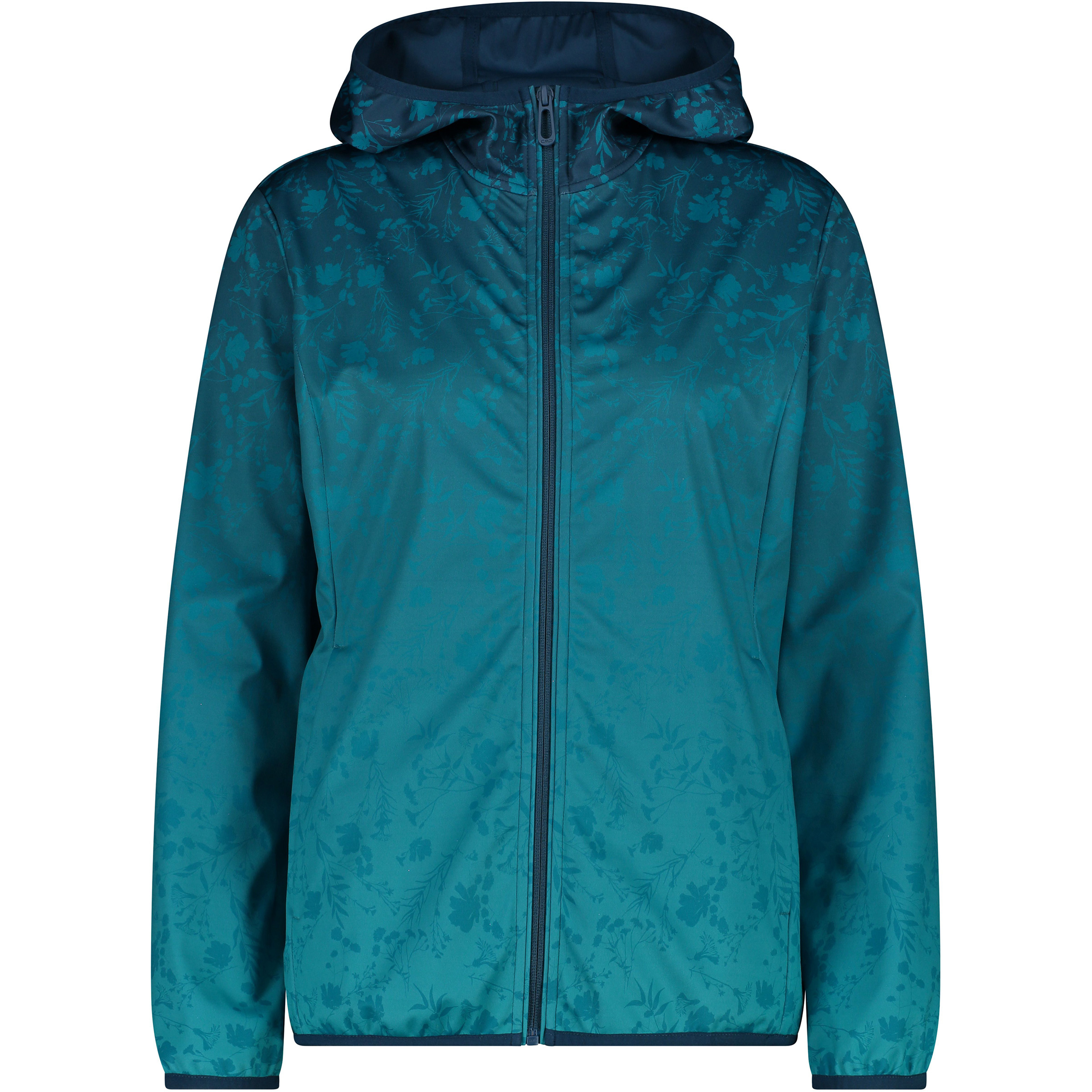 CMP Damen Softshelljacke blau Größe S Trekking Wasserabweisend Wasserabweisend
