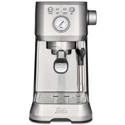 Solis Siebträger Kaffeemaschine 54 mm Siebhalter Milchaufschäumer Bohnen, Pads