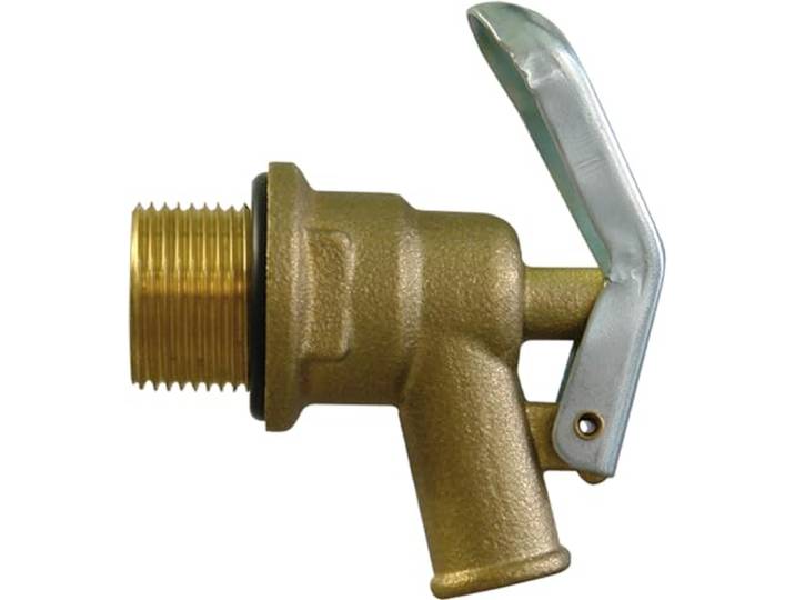 GRAF messing aftapkraan 3/4'' voor oliehoudende stoffen, geschikt