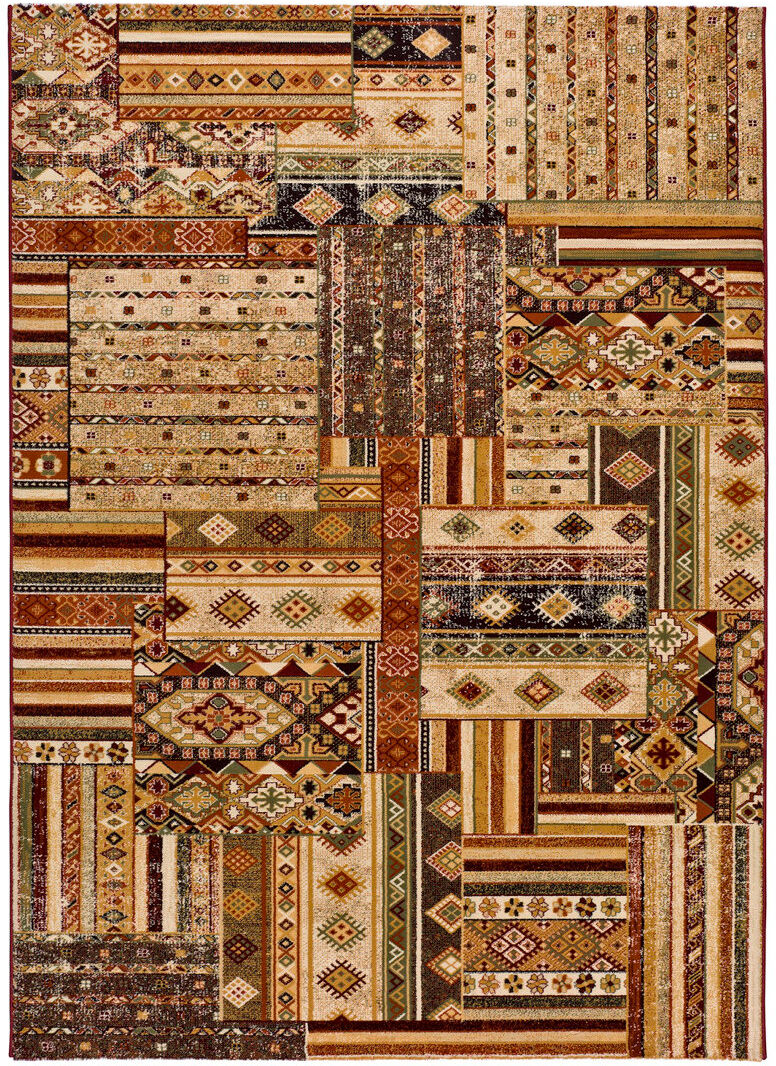 Bloomsbury Market Bridgehampton Geometric Area Rug Brown Rectangle 160 x 230cm
