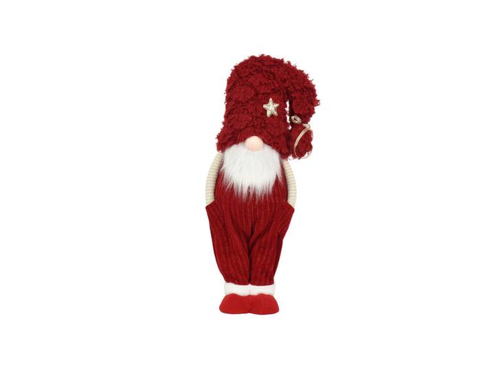 Dekozwerg, Rot, Kunststoff, 17x62x21 cm, Dekoration, Weihnachtsdekoration, Winterdeko