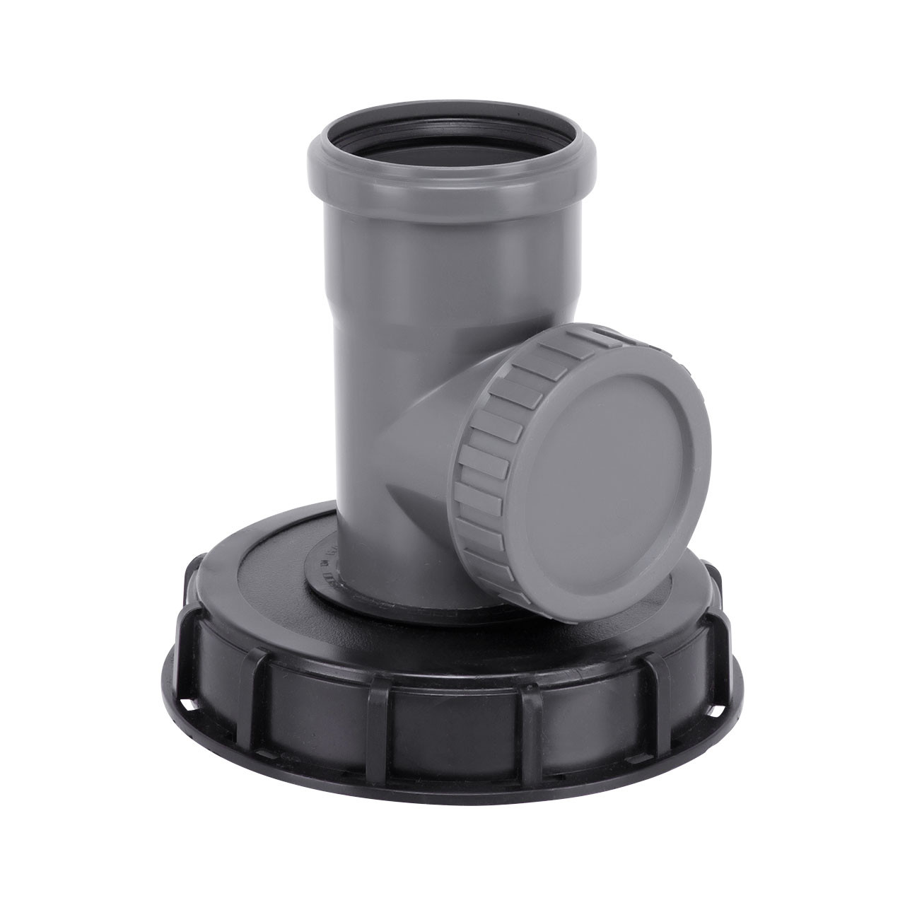 REKUBIK IBC Deckel Einlauf mit HT-Serviceöffnung DN 150 DN 75
