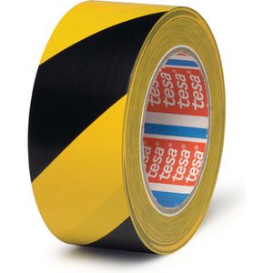 Tesa Bodenmarkierungsband Professional, 4169, gelb/schwarz, 50mm x 33m