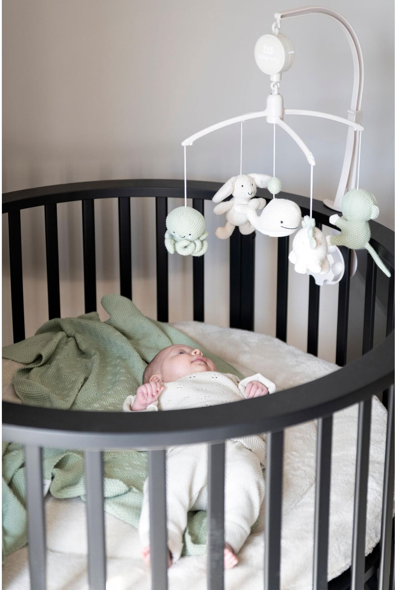 Mobile "baby's only Animals", Baby, beige (beige, grün), Polyester, Mobilés Mobile beige, grün Einheitsgröße