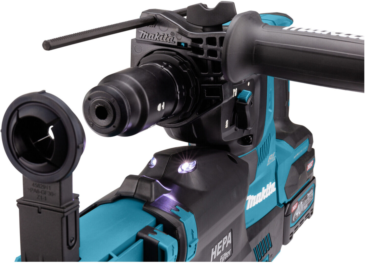 Makita Akku-Kombihammer SDS+ 40V HR004GM202)