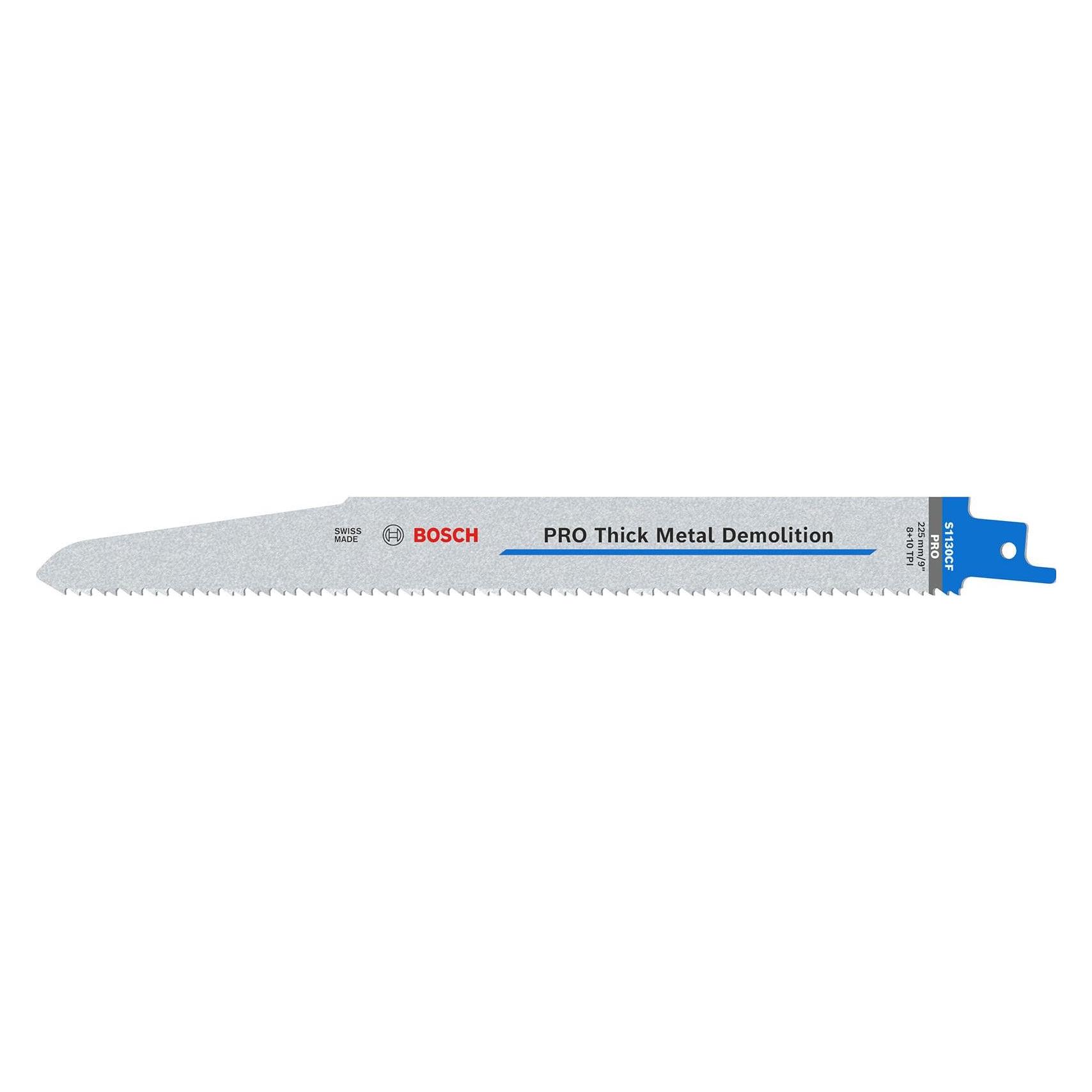 Bosch Professional Zubehör PRO Thick Metal Demolition S1130CF Blatt, 1,6 x 22 x 225 mm, 100-tlg. (2608659003)