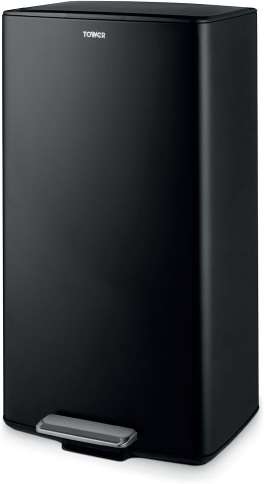 Tower 40 Litre Step On Recycling Bin Black 40L