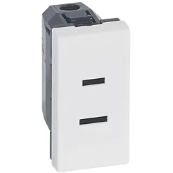 Legrand 077503 Mosaic Steckdose USA 2polig 1-modulig Farbe: Ultraweiß