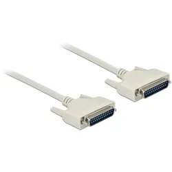 Delock Serielles Kabel D-Sub 25 Stecker zu Stecker 2 m