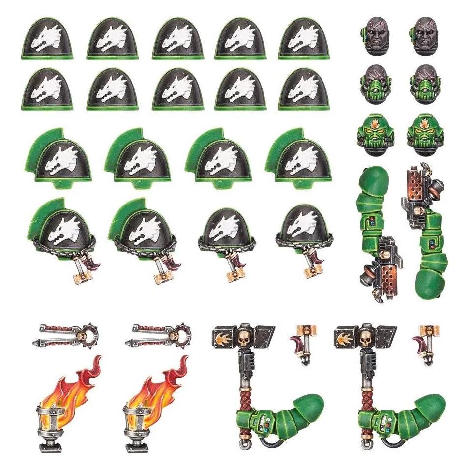 Games Workshop Warhammer 40k - Salamanders Primaris Upgrades & Transfers (Kunststoff) (48-59)