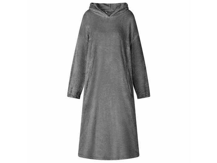 vidaXL Decken-Hoodie Dunkelgrau S Flanell