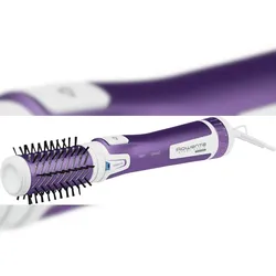 Rowenta CF9530 Haarstyling Weiss-Violett Warmluftbürste rotierend