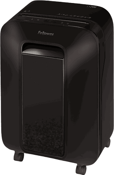 Destructora de papel - Fellowes LX220, Minicorte 4X12 MM, Negro
