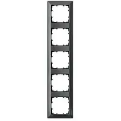 SiemensDelta Line Abdeckrahmen 5-fach (carbonmetallic)