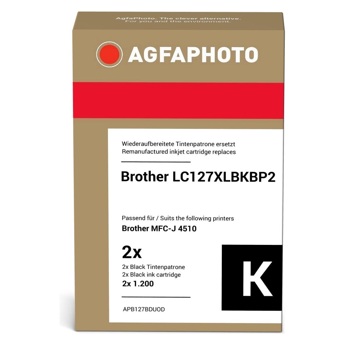 Agfaphoto Schwarz Tintenpatrone (APB127BDUOD)