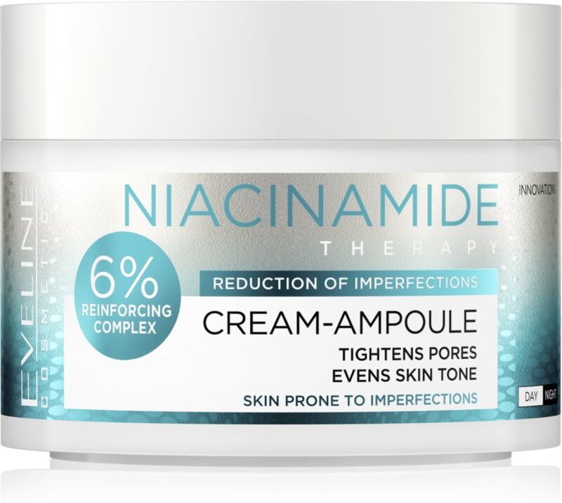Eveline Cosmetics Cream-Ampoule Niacinamide moisturising cream to treat skin imperfections 50 ml