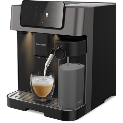 GRUNDIG Kaffeevollautomat "KVA 7230", schwarz (schwarz inox, schwarz), B:27,5cm H:35,9cm T:41,2cm, Kaffeevollautomaten, Kaffeevollautomat mit 19 Bar, GrindPro™ & CreamyPro™ System, Kaffeevollautomat, Topseller