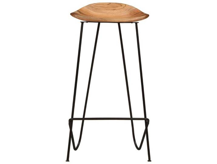 {January Sale}Tabourets de bar lot de 2 cuisine - Capacité 110 kg Chaise 2 personnes - Bois d'acacia massif 41x36x82cm 8_5814931
