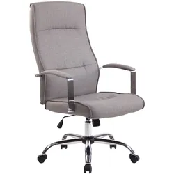 CLP Bürostuhl Portland Mit Kunstlederbezug Oder Stoffbezug   Höhenverstellbarer Ergonomischer Bürosessel I Chefsessel Mit Lehne