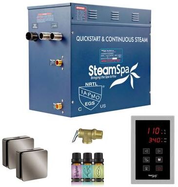 SteamSpa Oasis Series 10500-Watts Steam Generator with Continuous Steam Plus Easy Touch Pad