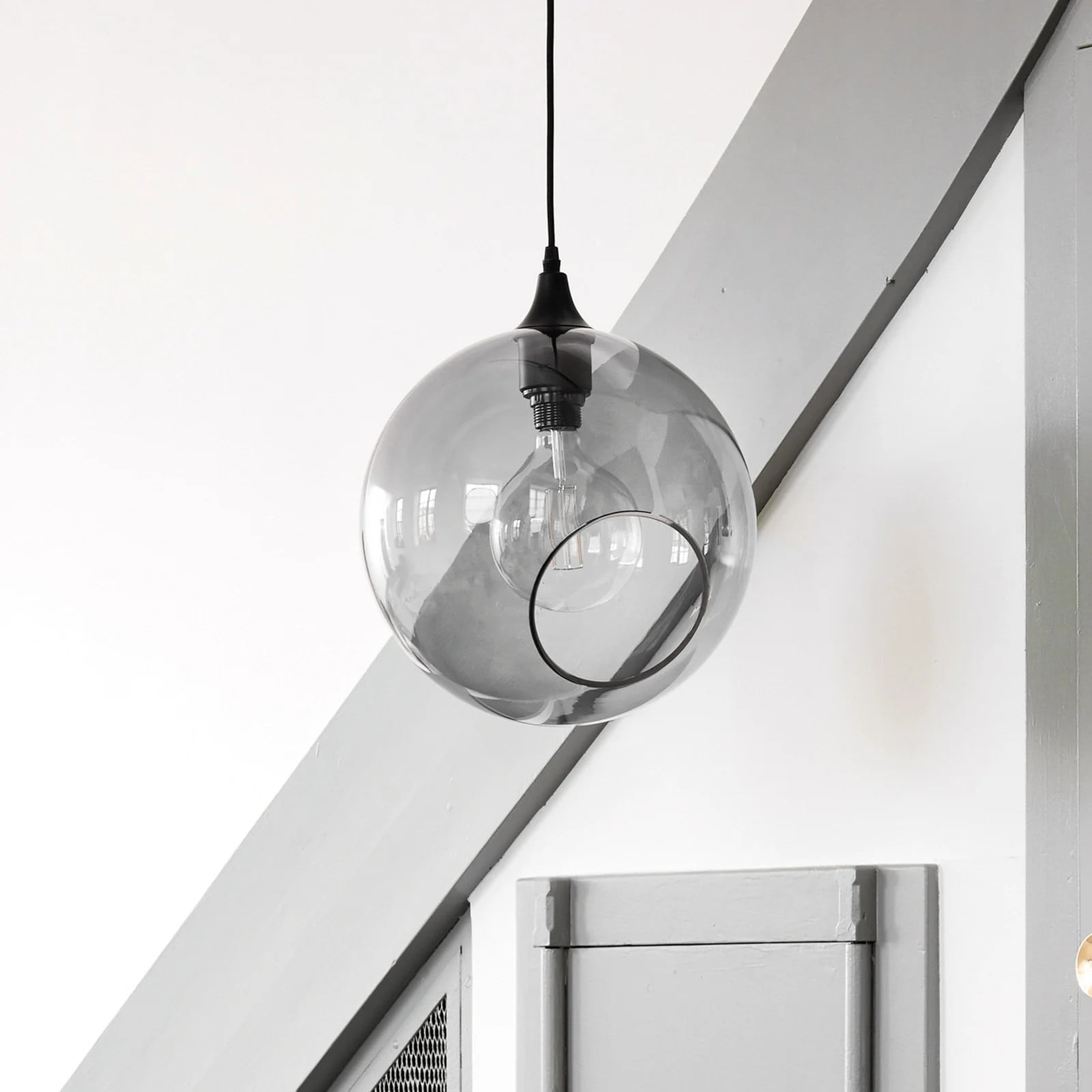 Ballroom XL hanglamp Smoke DESIGN BY US van glas voor de woonkamer of eetkamer