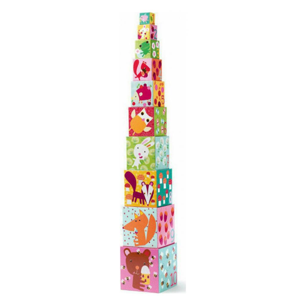 Djeco Pyramide Wald (10 Würfel) (DJ08507)