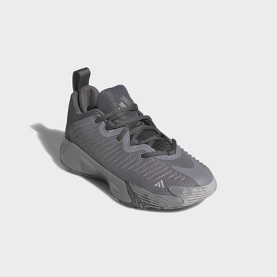 Basketballschuh ADIDAS PERFORMANCE "ADIDAS INITIATION KIDS", Mädchen, Gr. 38, grau (grau three, grau five, grau two), Textil, Schuhe