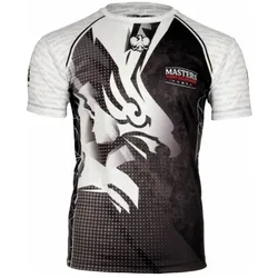 Masters, Herren, Sportshirt, Iron Pro PATRIOTIC "EAGLE" Trainingsshirt (XL), Mehrfarbig, Weiss, Schwarz