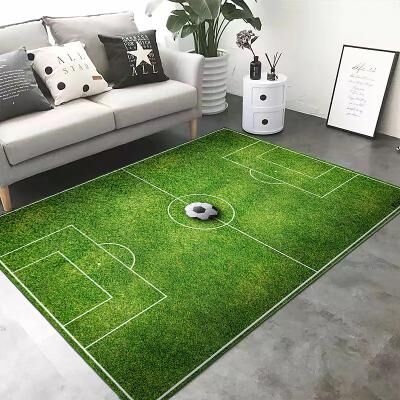 LightInthebox European Cup Football Field Carpet, Living Room Rug, Bedroom Bedside Carpet, Indoor Sports Field Carpet, Green Field Carpet