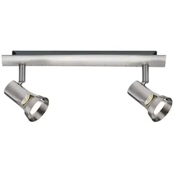 Paulmann Strahler TEJA 2-flammig, 2x GU10 max. 10W (exkl.), Nickel satiniert PAUL-66699