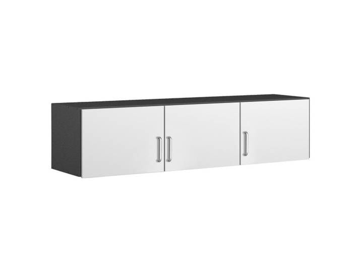 Rauch Möbel Aufsatzschrank, Grau, Weiß, 136x39x54 cm, Blauer Engel, Goldenes M, Made in Germany, Schlafzimmer, Kleiderschränke, Schrankzubehör, Aufsatzschränke