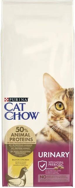 Purina Cat Chow Gato Controlo Trato Urinário Rico Em Frango 15 Kg