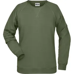 James & Nicholson Damen Raglan Sweater Sweatshirt 8021 olive XS