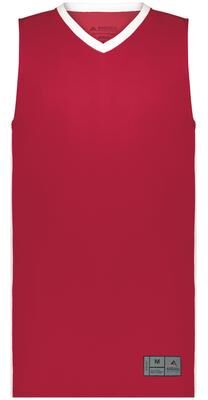Augusta Sportswear AS6886 Athletic Men's Match-Up Basketball Jersey T-Shirt in Scarlet/White size 3XL   Polyester 6886