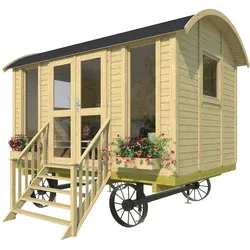 Weka Bauwagen S - 360x243x313cm - schwarz -